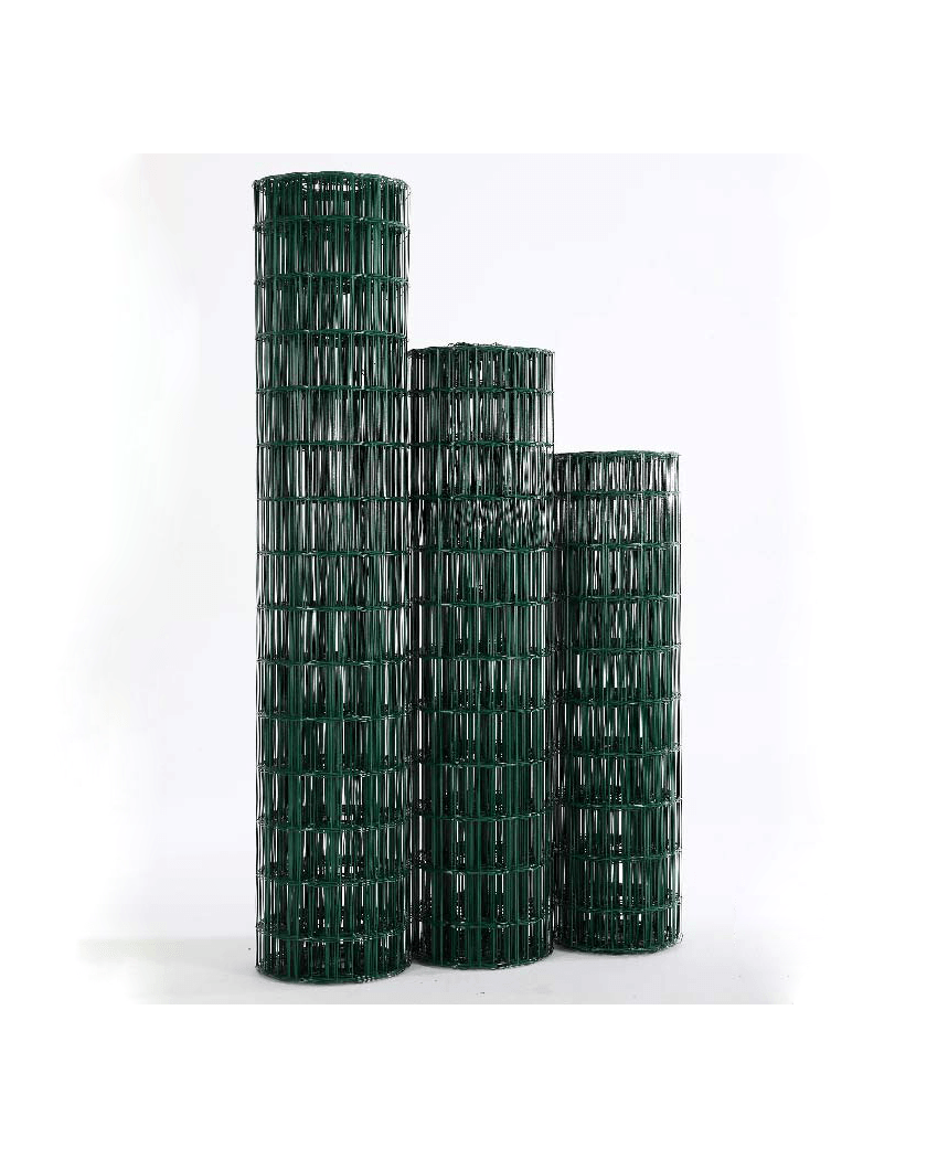 Grillage simple torsion plastifié vert 1m50 - Rouleau 20m - Fil