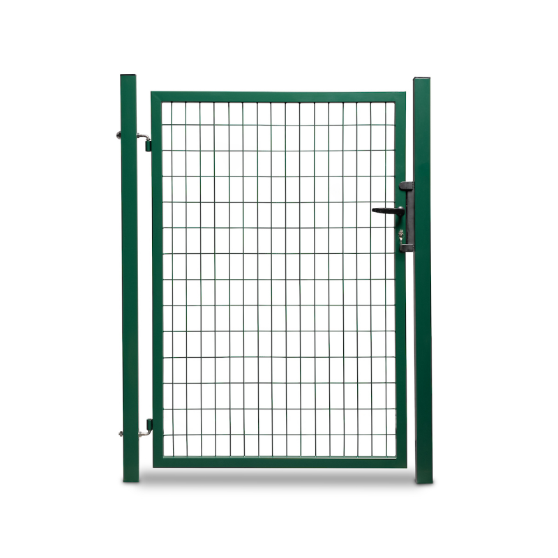 Porte square grillage vert